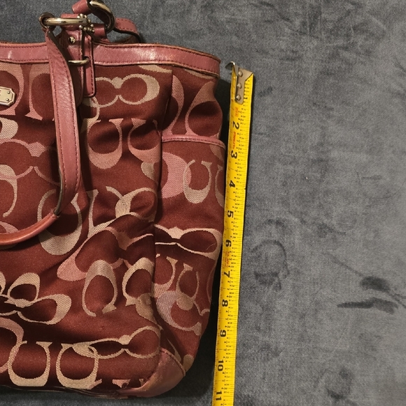 Coach Monogram Tote in Rosewood and Blush - Picture 8 of 8